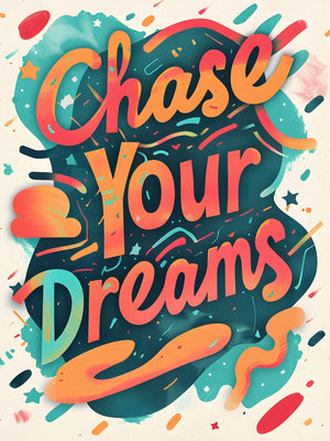 Motivational Short Quotes Unframed Canvas Wall Art Poster Home Decor for Living Room Bedroom & Fine Gift Option