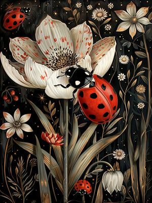 Unframed Wall Decor Art Canvas Print Botanical Bugs Poster For Living Room Bedroom Home Decoration