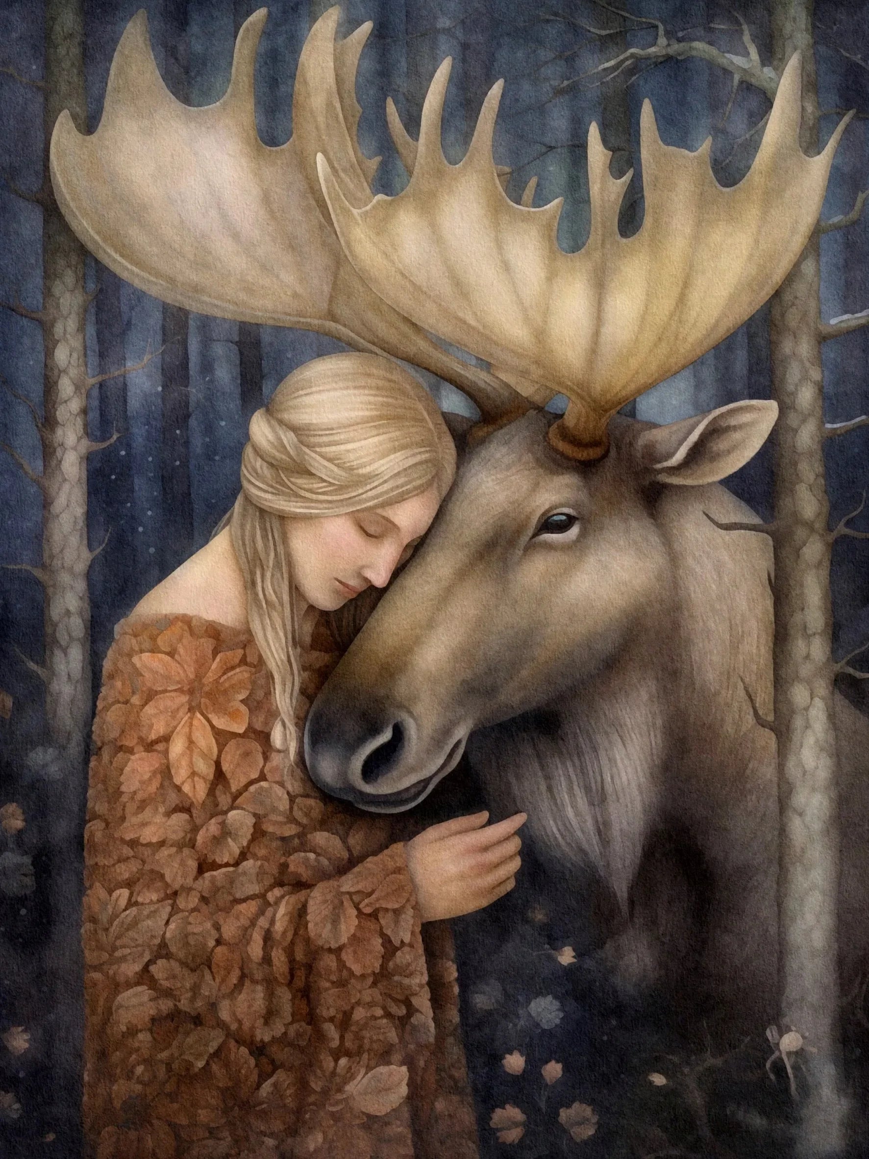 Unframed Canvas Poster Wall Decor Animal Lovers - Art Print For Living Room Bedroom Home Gifts