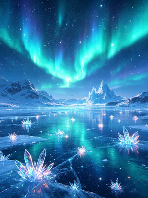 Dreamy Star Scenery Unframed Canvas Wall Art Print Poster For Home Living Room Bedroom Decoration Gift Idea
