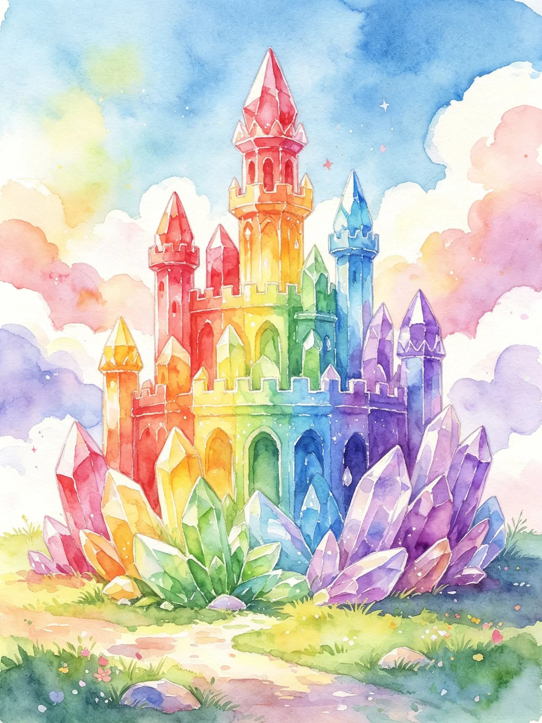 Gorgeous Watercolor Painting Unframed Canvas Art Poster Wall Decor for Living Room Bedroom Home & Perfect Gift Choice