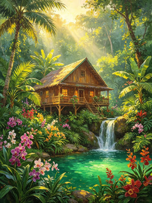 Classic Painting Landscape Art Unframed Canvas Wall Art Poster Home Decoration for Living Room Bedroom & Nice Present