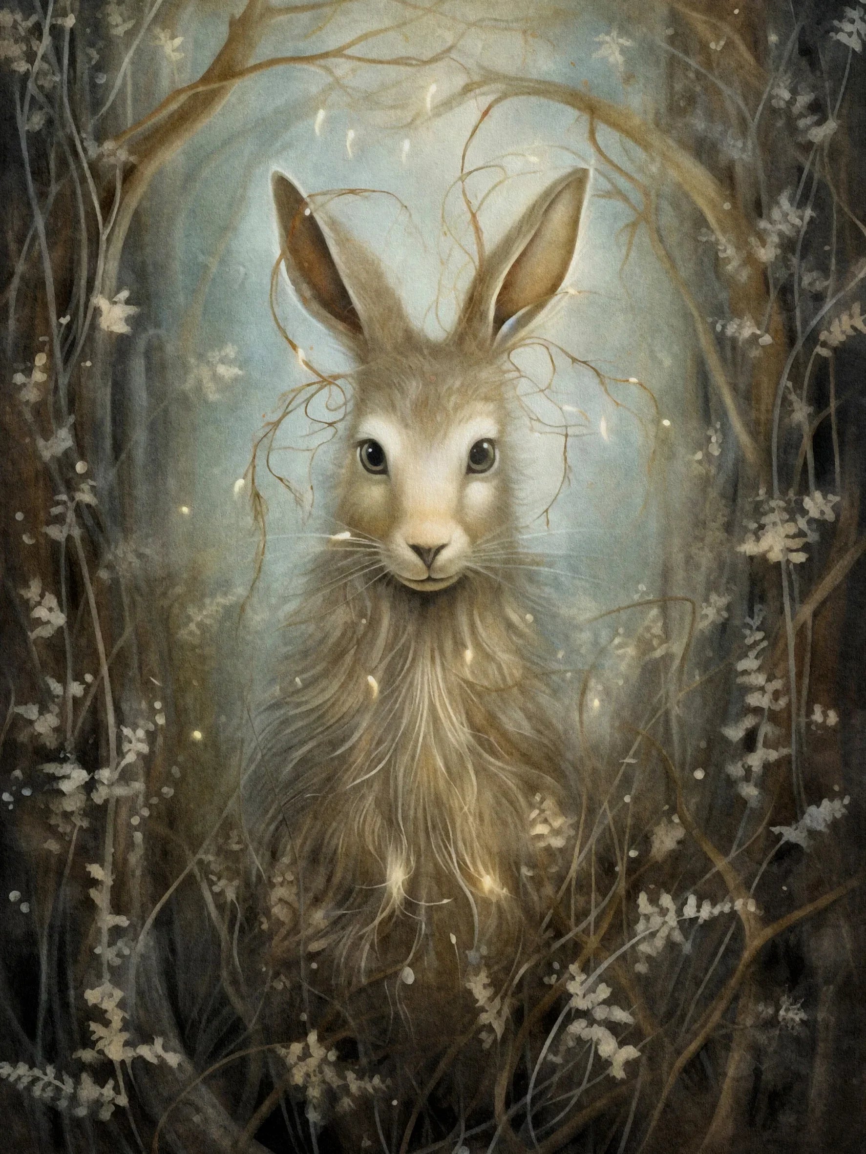Mystical Woodland Style Unframed Canvas Art Print Wall Poster Modern Decor for Living Room Bedroom & Special Gift