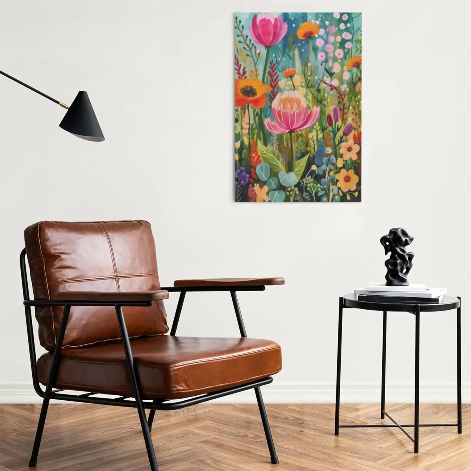 Unframed Canvas Whimsical Gardens Art Print Poster Fashion Wall Decor for Living Room Bedroom Home Decoration & Gift Choice