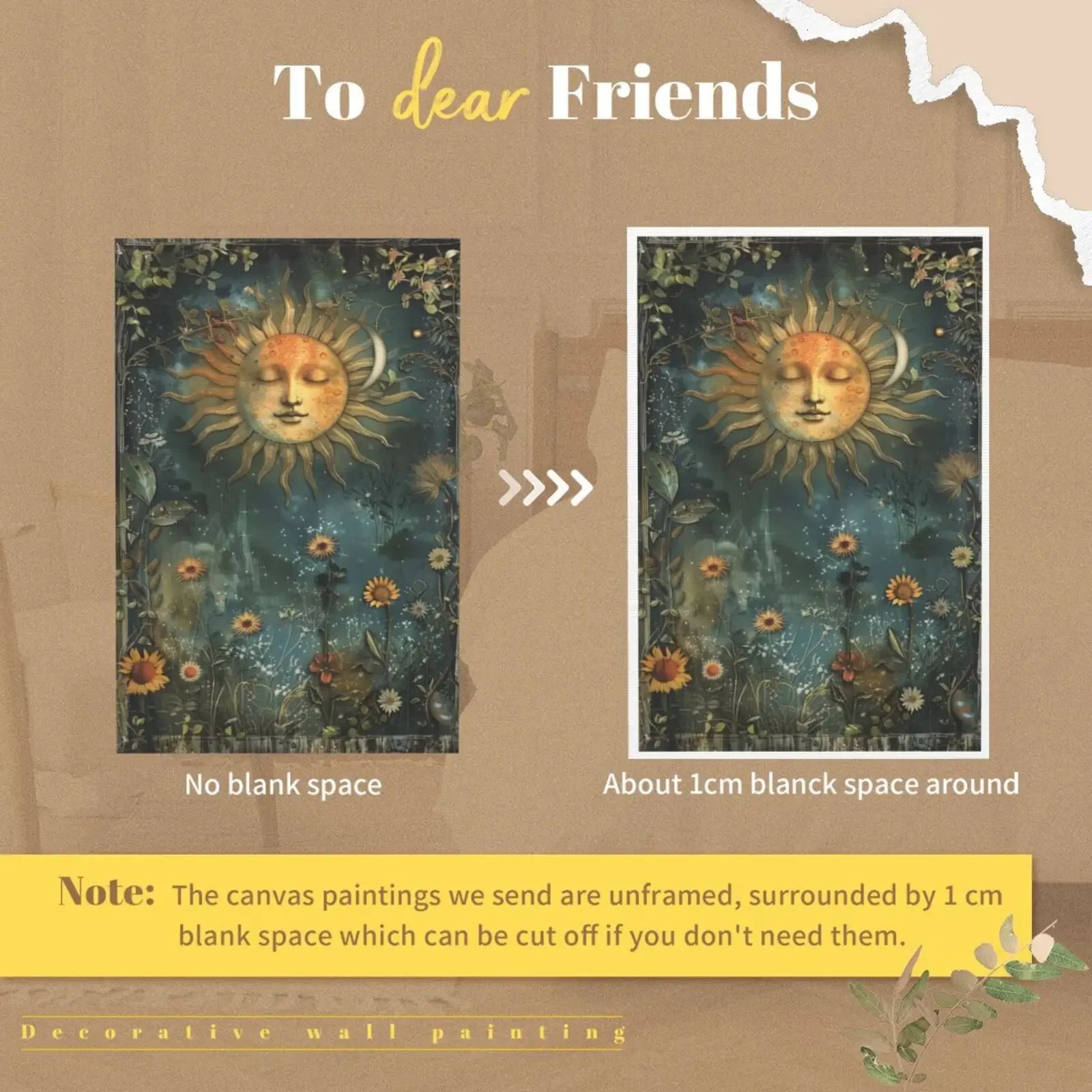 Unframed Canvas Art Poster Retro Fairytale Woodland Wall Decor For Living Room Bedroom Home Decoration Gift