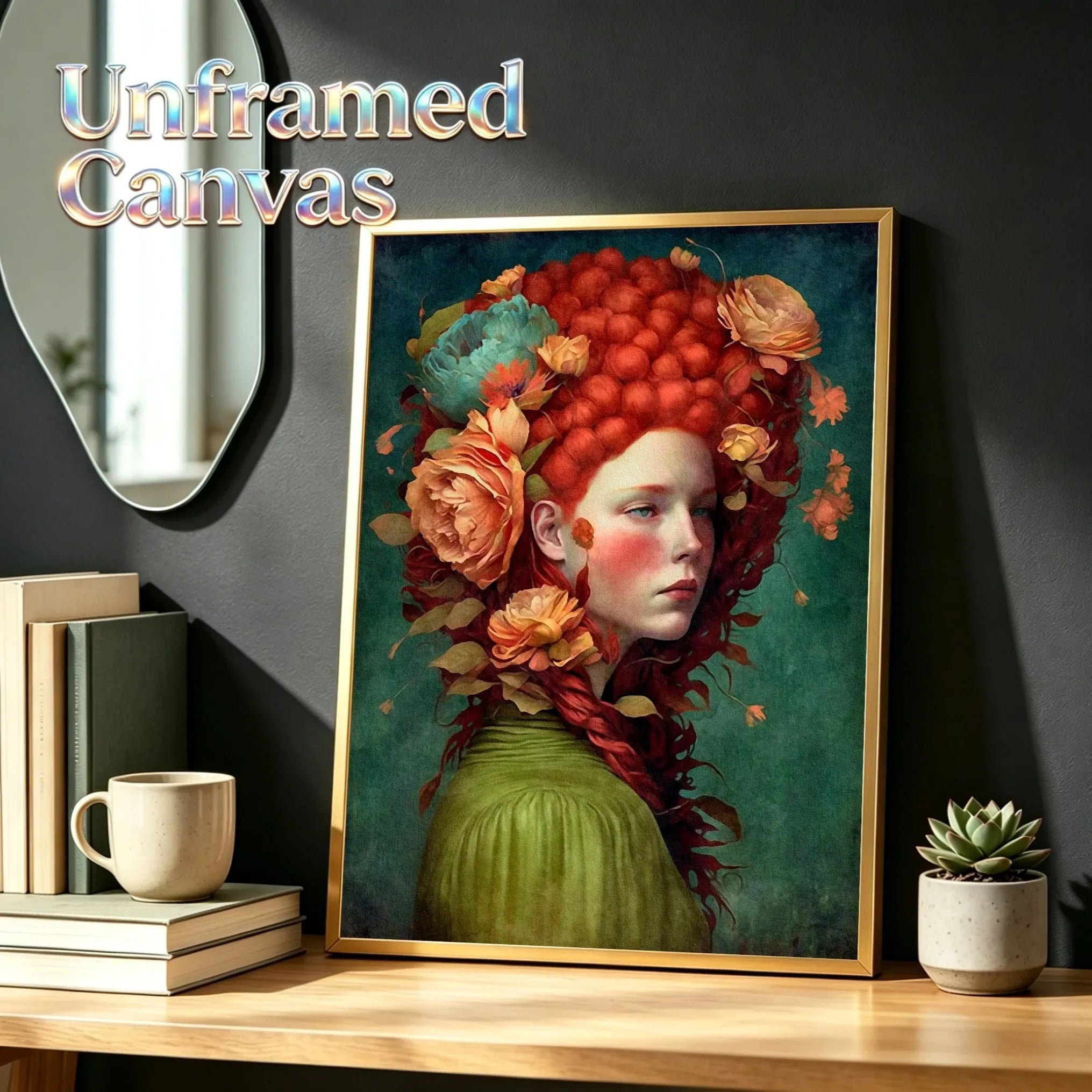 Unframed Canvas World Women Canvas Print Poster Wall Art Poster for Living Room Bedroom Home Decor Gifts