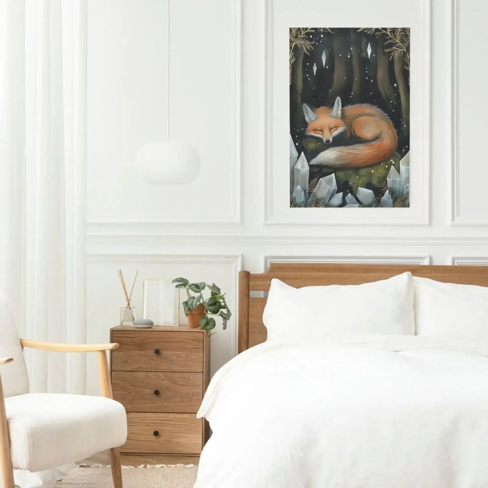 Home Living Room Bedroom Decor Unframed Canvas Forest Animals Wall Art Poster Print Ideal Gift Choice