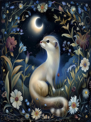 Unframed Wall Art Decor Poster Retro Animals of the Magic Woodlands Canvas Print For Living Room Bedroom Home Decor Gift