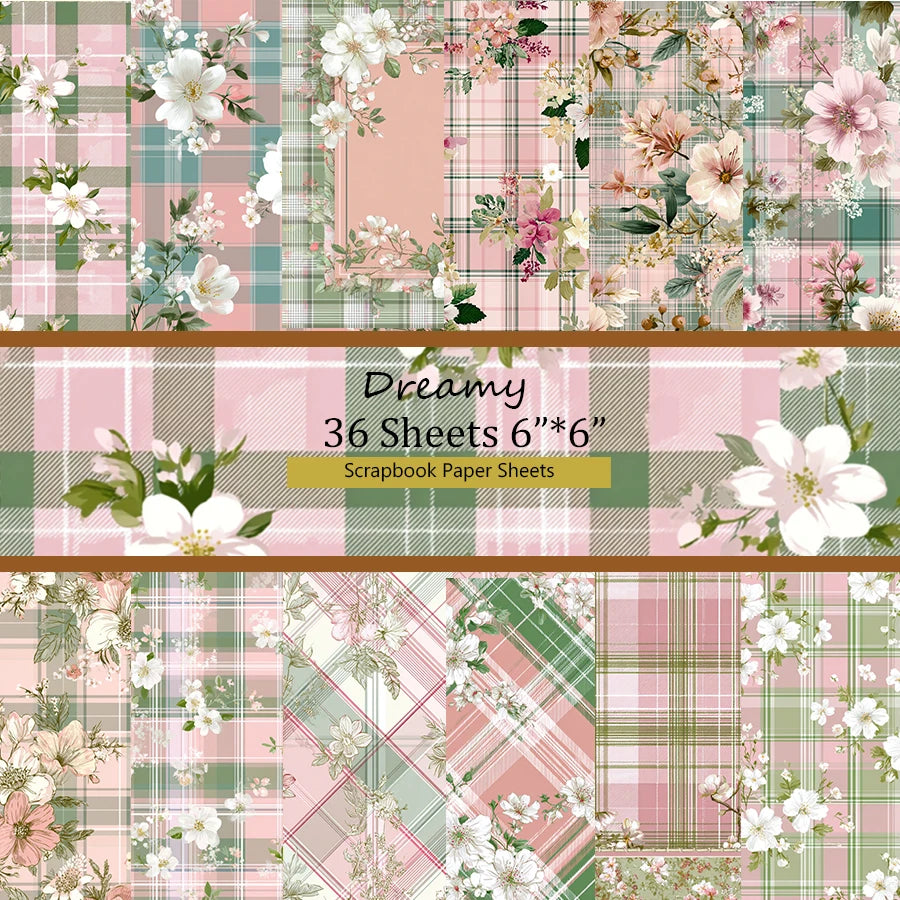 Scrapbook Paper Pack (36 Sheets, 6"x6"): Vintage Patterns for Scrapbooking, Origami, Junk Journal & Card Making .