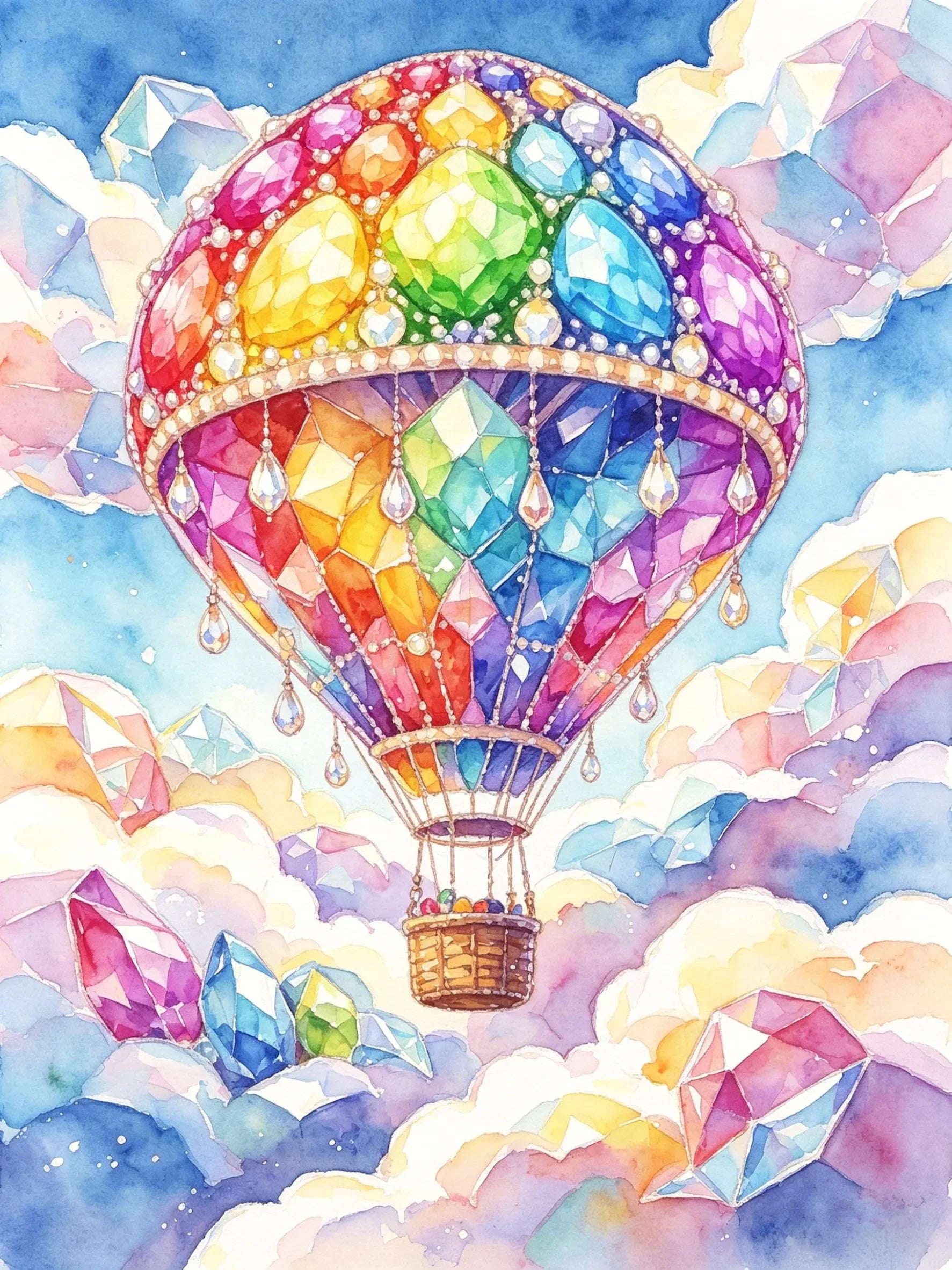 Gorgeous Watercolor Painting Unframed Canvas Art Poster Wall Decor for Living Room Bedroom Home & Perfect Gift Choice
