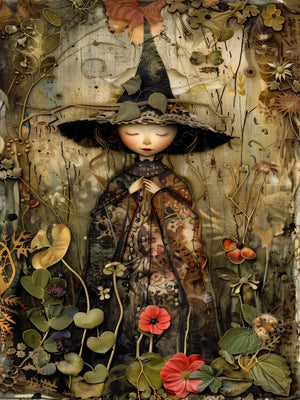Unframed Canvas Art Poster Retro Fairytale Woodland Wall Decor For Living Room Bedroom Home Decoration Gift