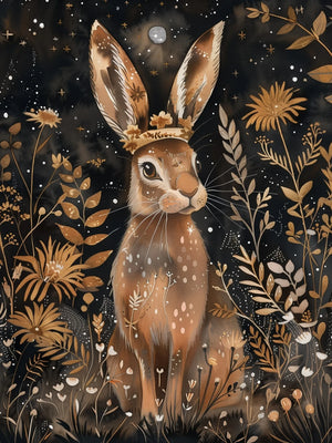 Regal Forest Animals Wall Art Unframed Canvas Print Poster Stylish Home Decor for Living Room Bedroom & Thoughtful Present