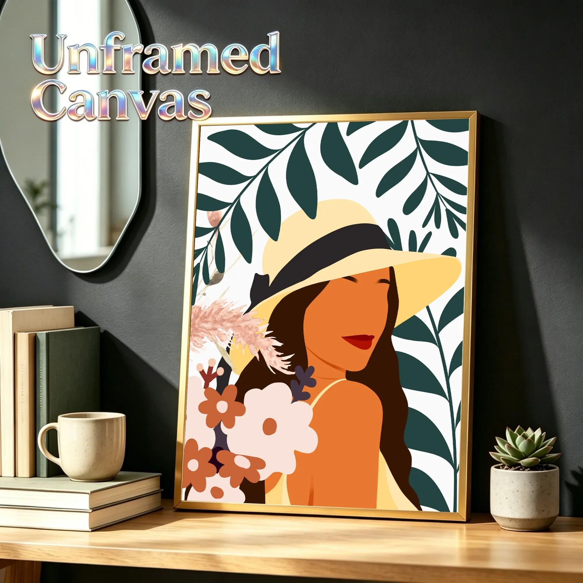 Unframed Canvas Wall Art Print Poster Art Girl For Home Living Room Bedroom Decor Nice Gifts