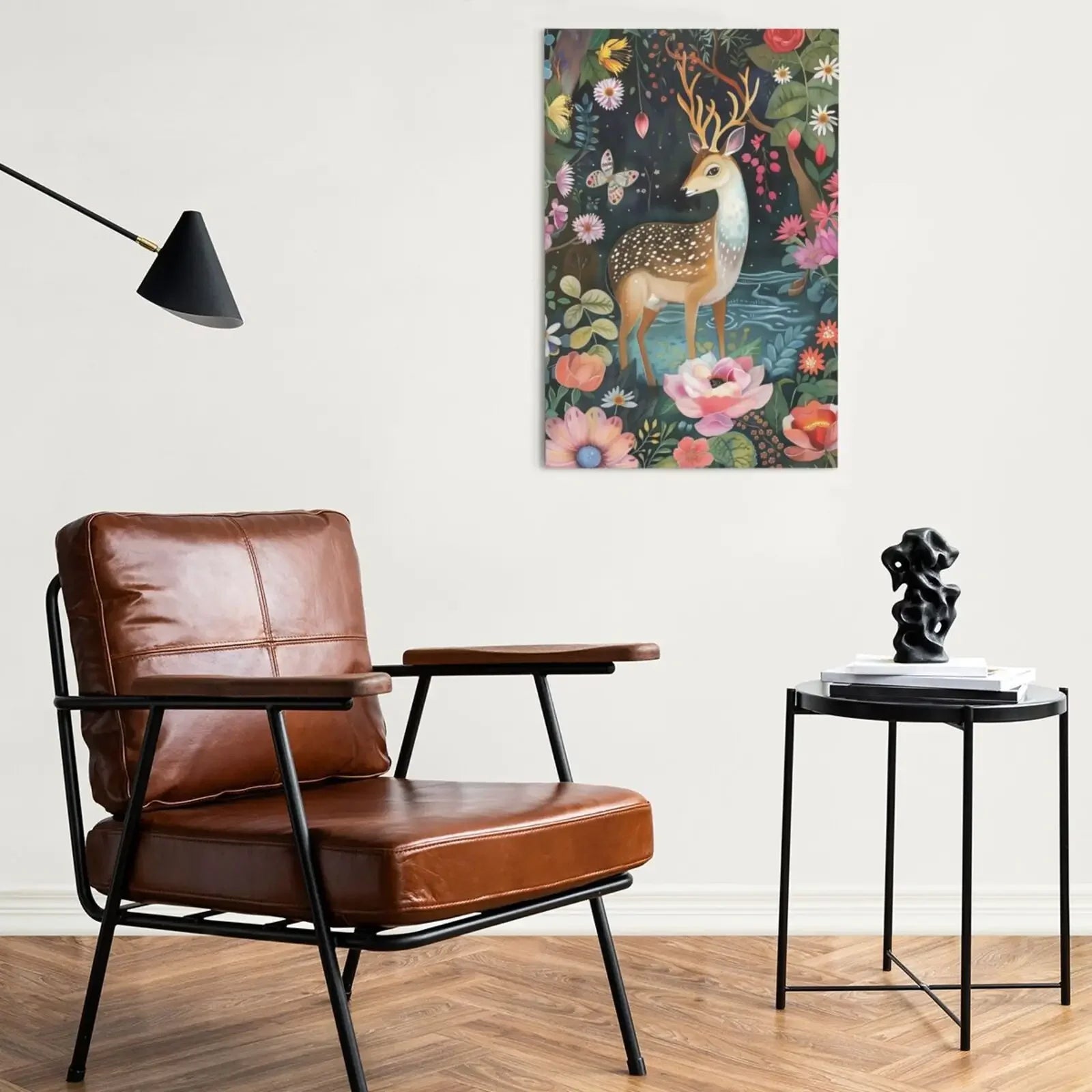 The Chinese Garden Unframed Canvas Print Wall Art Poster Warm Home Decor for Living Room Bedroom & Perfect Gift Idea