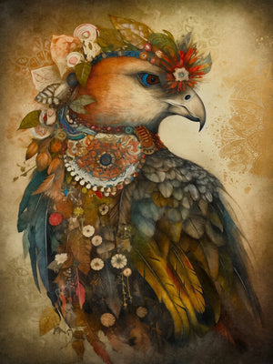 Unframed Canvas Home Decor Wall Art Bohemian Animals Print Poster For Living Room Bedroom Decoration