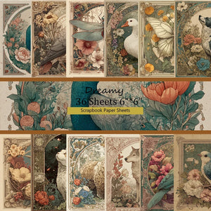 36 Sheets 6"x6" Decorative Scrapbook Paper: For Scrapbooking, Origami, School Projects & Card Making .