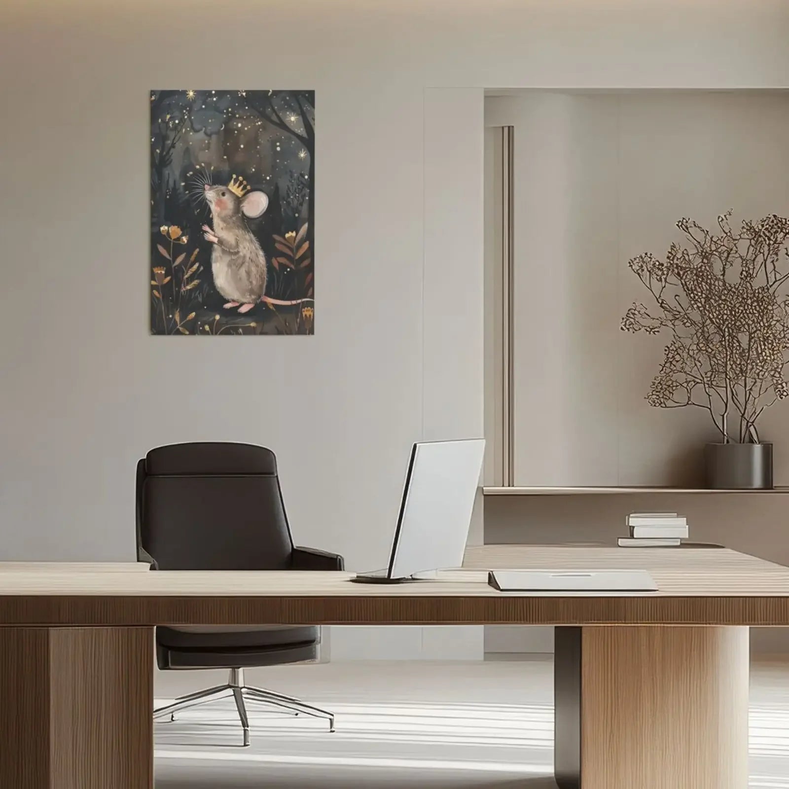 Regal Forest Animals Wall Art Unframed Canvas Print Poster Stylish Home Decor for Living Room Bedroom & Thoughtful Present
