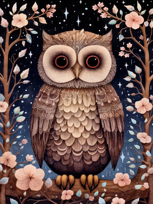 Retro Woodland Folk Unframed Canvas Print Wall Art Poster Home Decor for Living Room Bedroom Gifts