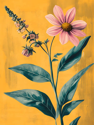 Wildflower Unframed Canvas Print Poster Artwork Modern Wall Art for Living Room Bedroom Home Wall Decor & Perfect Gift Idea