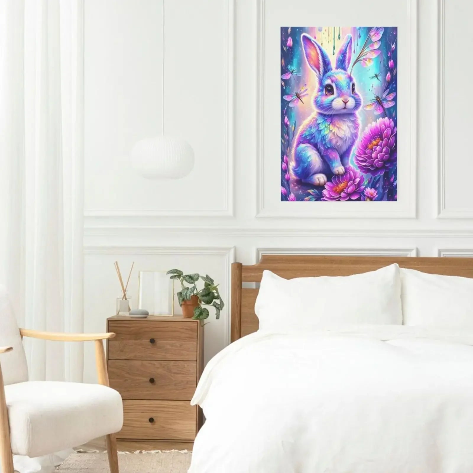 Living Room Bedroom Wall Decor Dreamy Animals Unframed Canvas Art Print Poster Home Decoration Gift