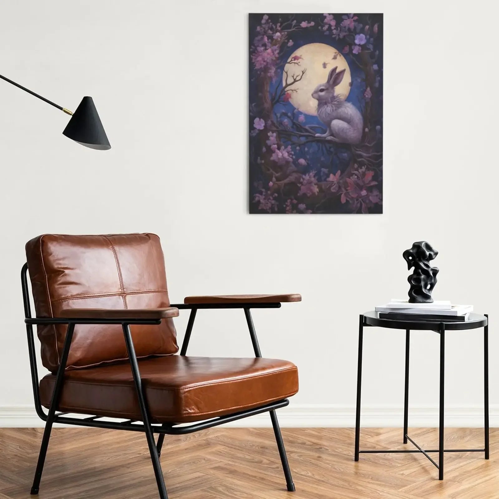 Purple Night Garden Art Unframed Canvas Print Poster Wall Decor for Home Living Room Bedroom & Beautiful Gift Idea
