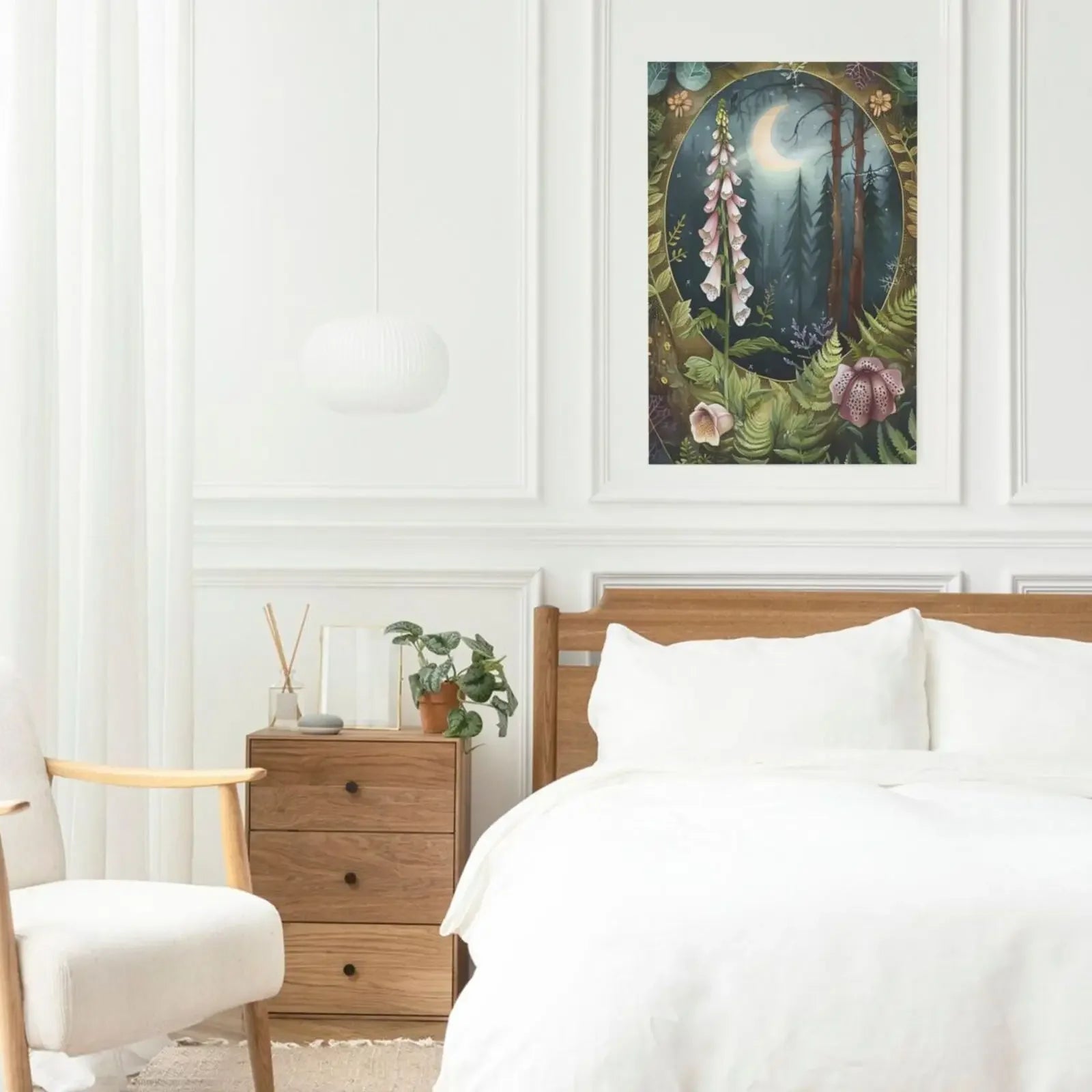 Forest Flowers Art Print Unframed Canvas Wall Poster Home Decoration for Living Room Bedroom & Nice Gift Idea