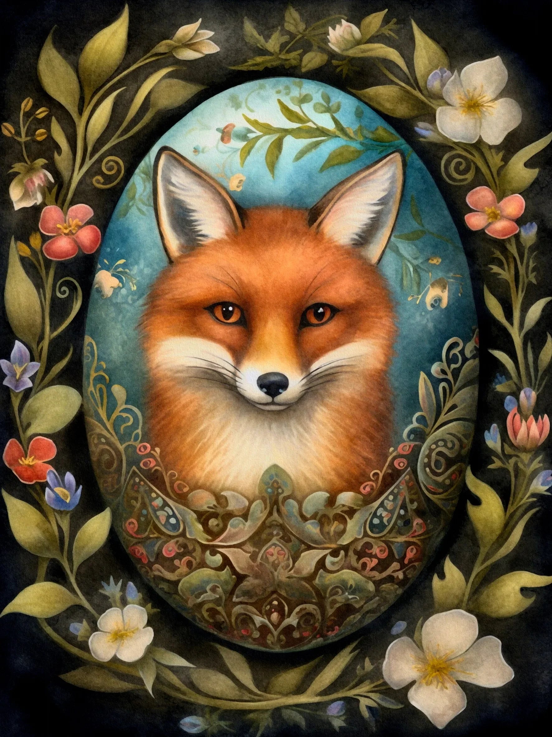 Home Decoration Wall Art Unframed Canvas Animals in Easter Eggs Print Poster For Living Room Bedroom Gift
