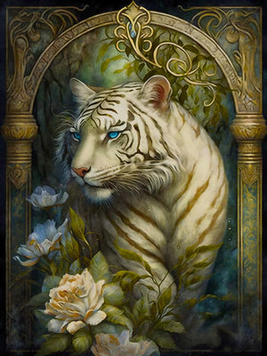 White Animals Unframed Canvas Wall Art Print Poster Home Decoration for Living Room Bedroom and Ideal Gift for Friends Family