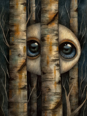 The Watching Forest Unframed Canvas Art Poster Modern Wall Decor for Home Living Room Bedroom & Ideal Present