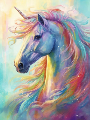 Unframed Canvas Wall Art Poster Print Fantasy Unicorns For Home Bedroom Living Room Decoration Gift Idea