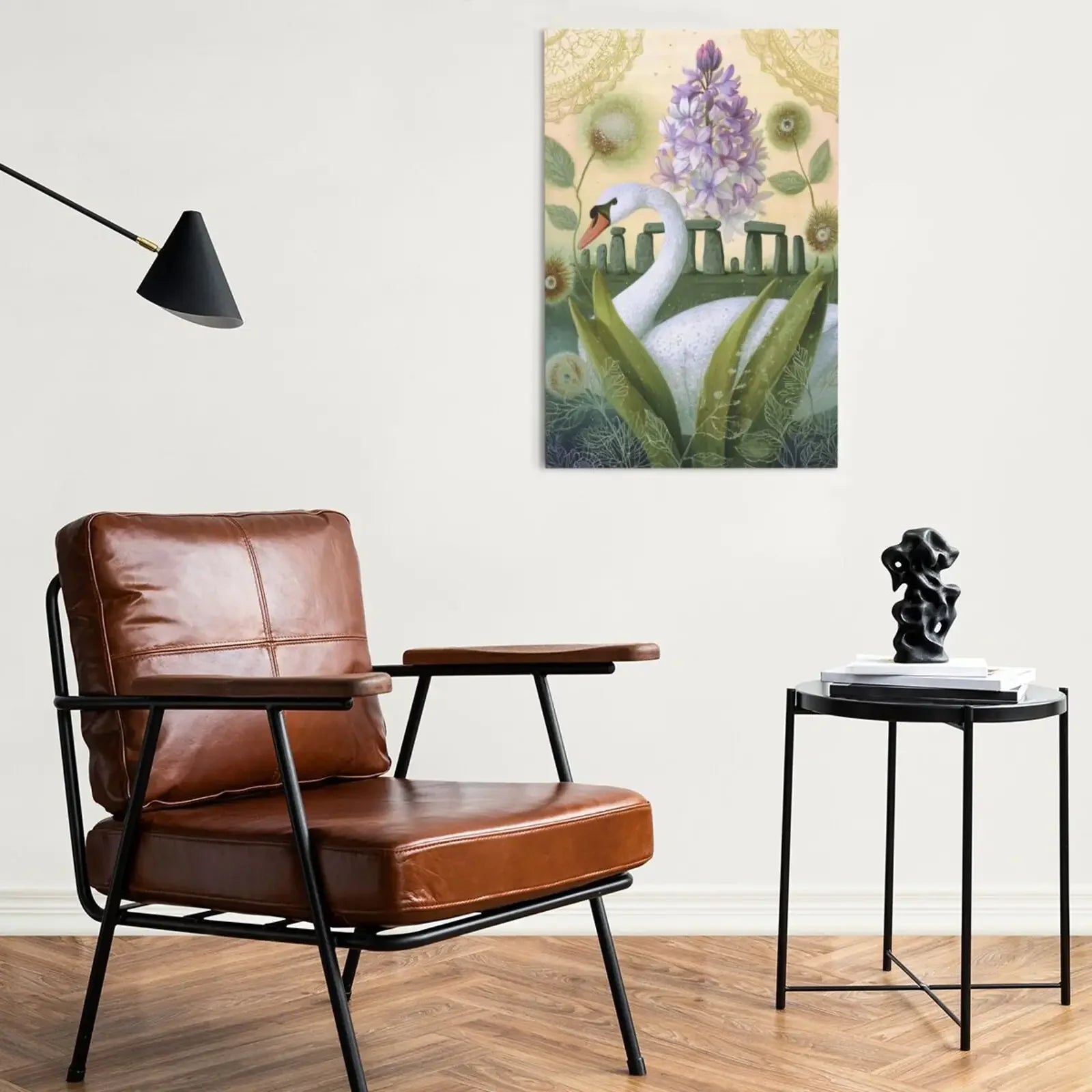 Spring at Stonehenge Unframed Canvas Print Art Poster Wall Decor for Home Living Room Bedroom & Sweet Present