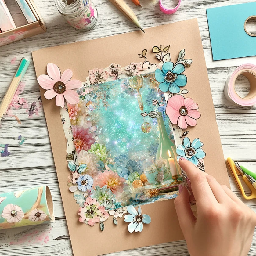 36 Sheets 6"x6" Scrapbook Paper Pack: Vintage Art Patterns for Scrapbooking, Origami, Junk Journal & Card Making.