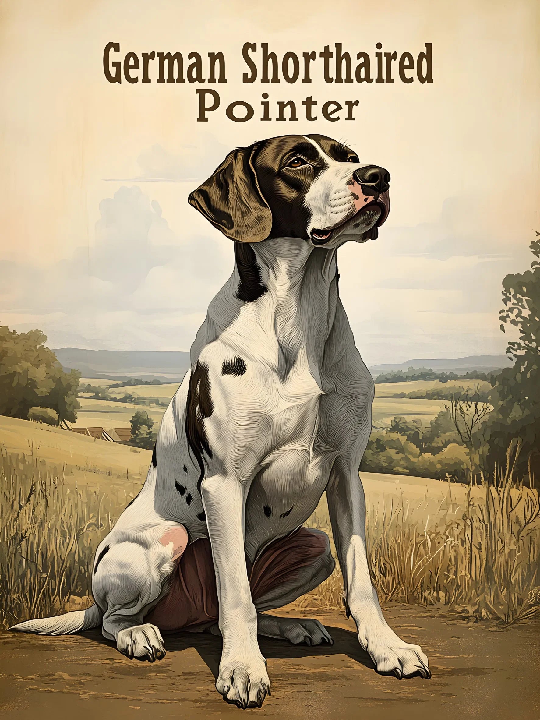 Types of Dogs Canvas Print Unframed Art Poster Fashion Wall Decor for Home Living Room Bedroom & Special Gift