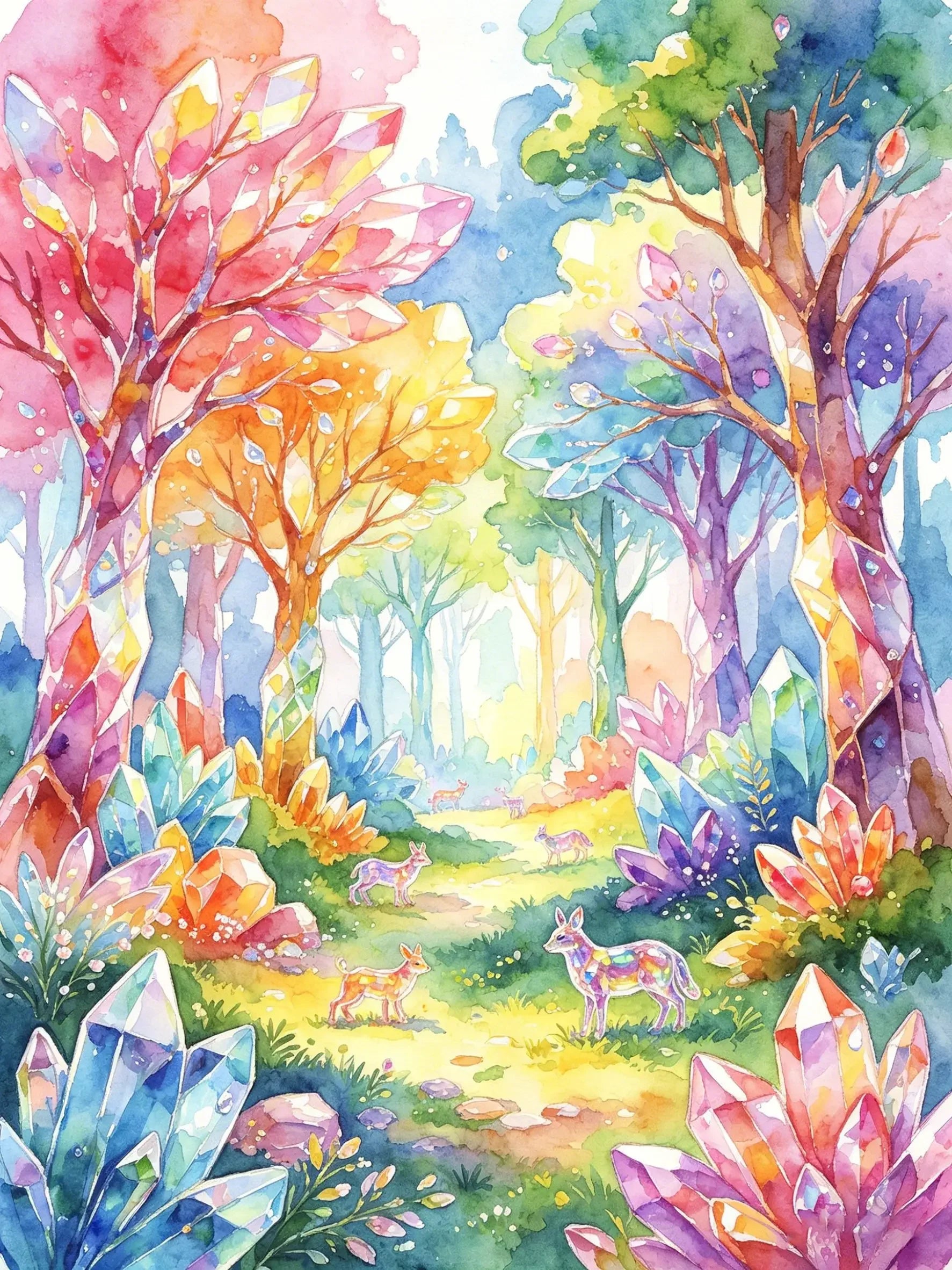 Gorgeous Watercolor Painting Unframed Canvas Art Poster Wall Decor for Living Room Bedroom Home & Perfect Gift Choice