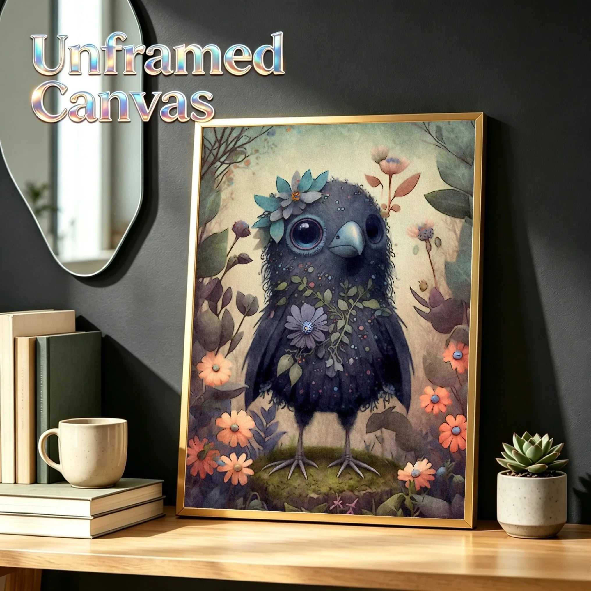Unframed Canvas Print Wall Poster Cute Forest Animals Art For Living Room Bedroom Home Decor Lovely Gifts