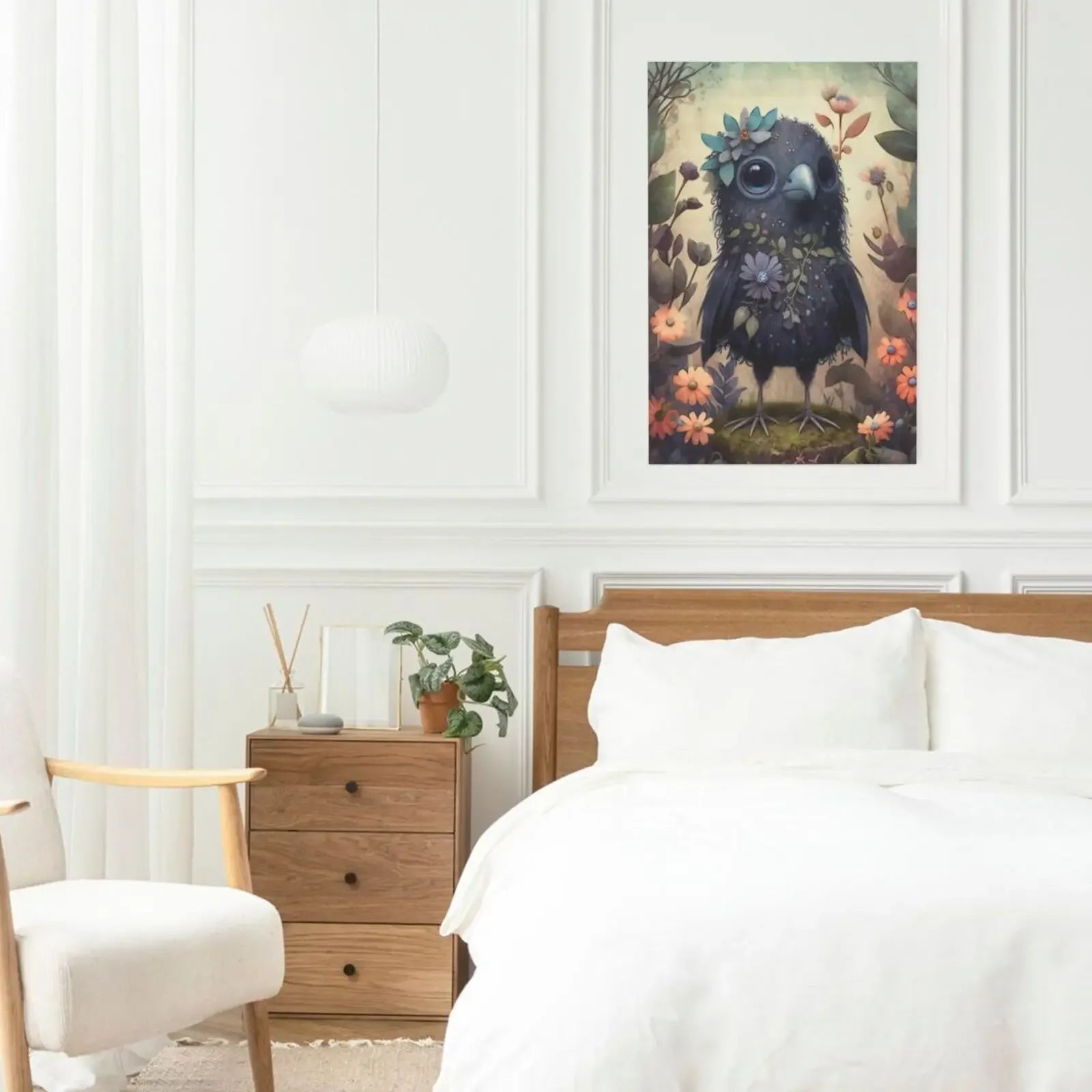 Unframed Canvas Print Wall Poster Cute Forest Animals Art For Living Room Bedroom Home Decor Lovely Gifts