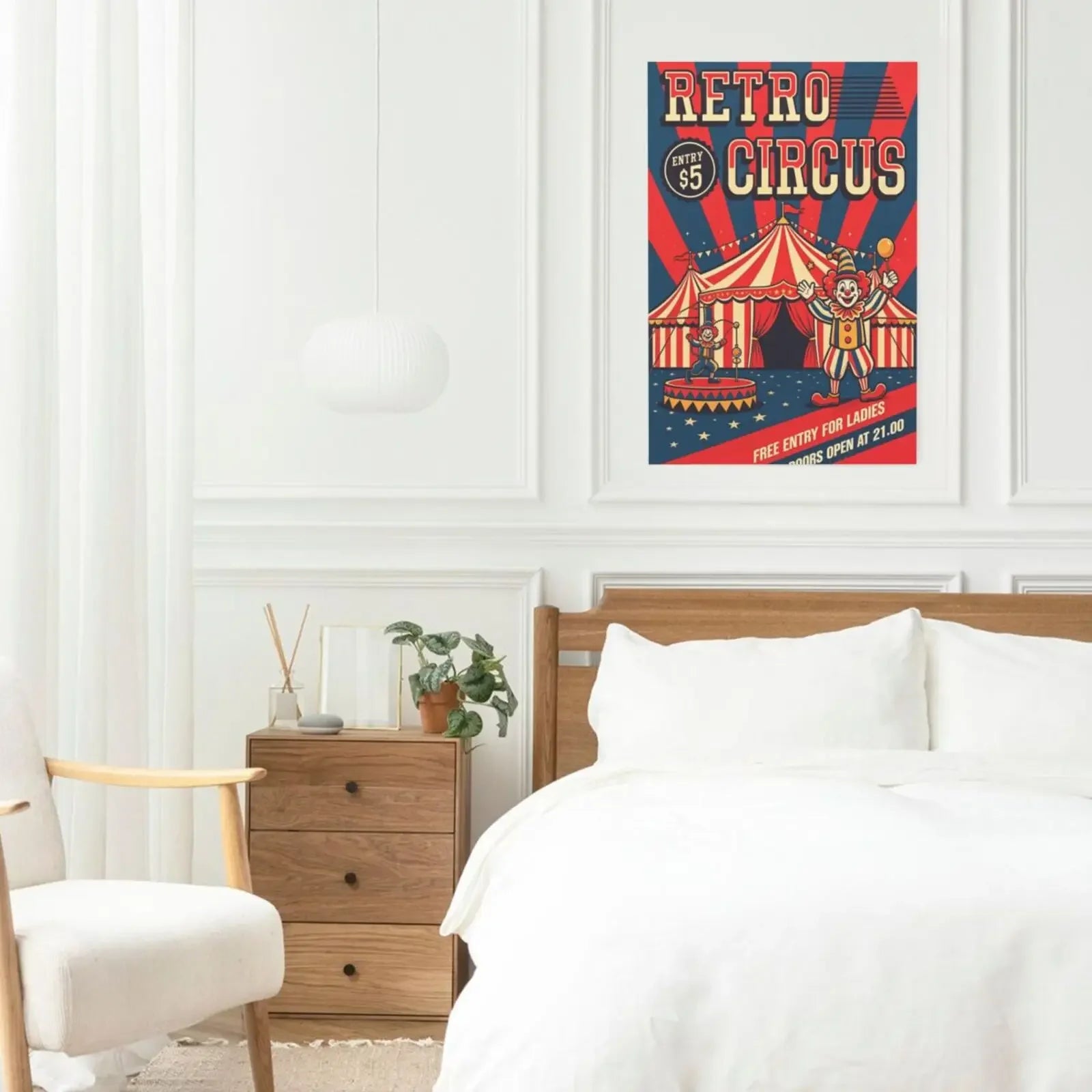 Retro Poster Scenes Unframed Canvas Print Poster Wall Art for Home Living Room Bedroom Decor & Ideal Gift Choice