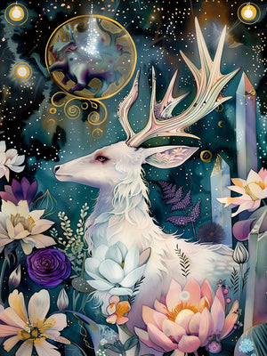 Crystal Animals Unframed Canvas Art Print Wall Poster For Living Room Bedroom Home Decor Nice Gifts