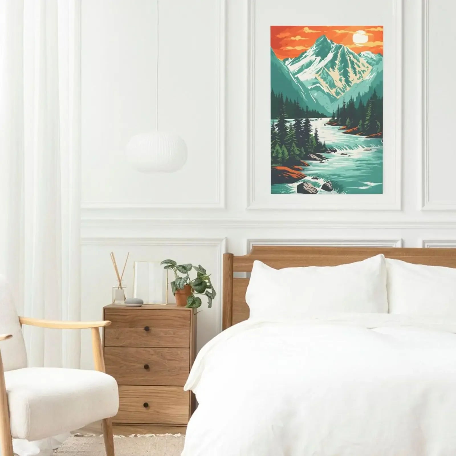 Living Room Bedroom Home Wall Art Unframed Canvas Beautiful Landscape Print Poster Decor Perfect Gift