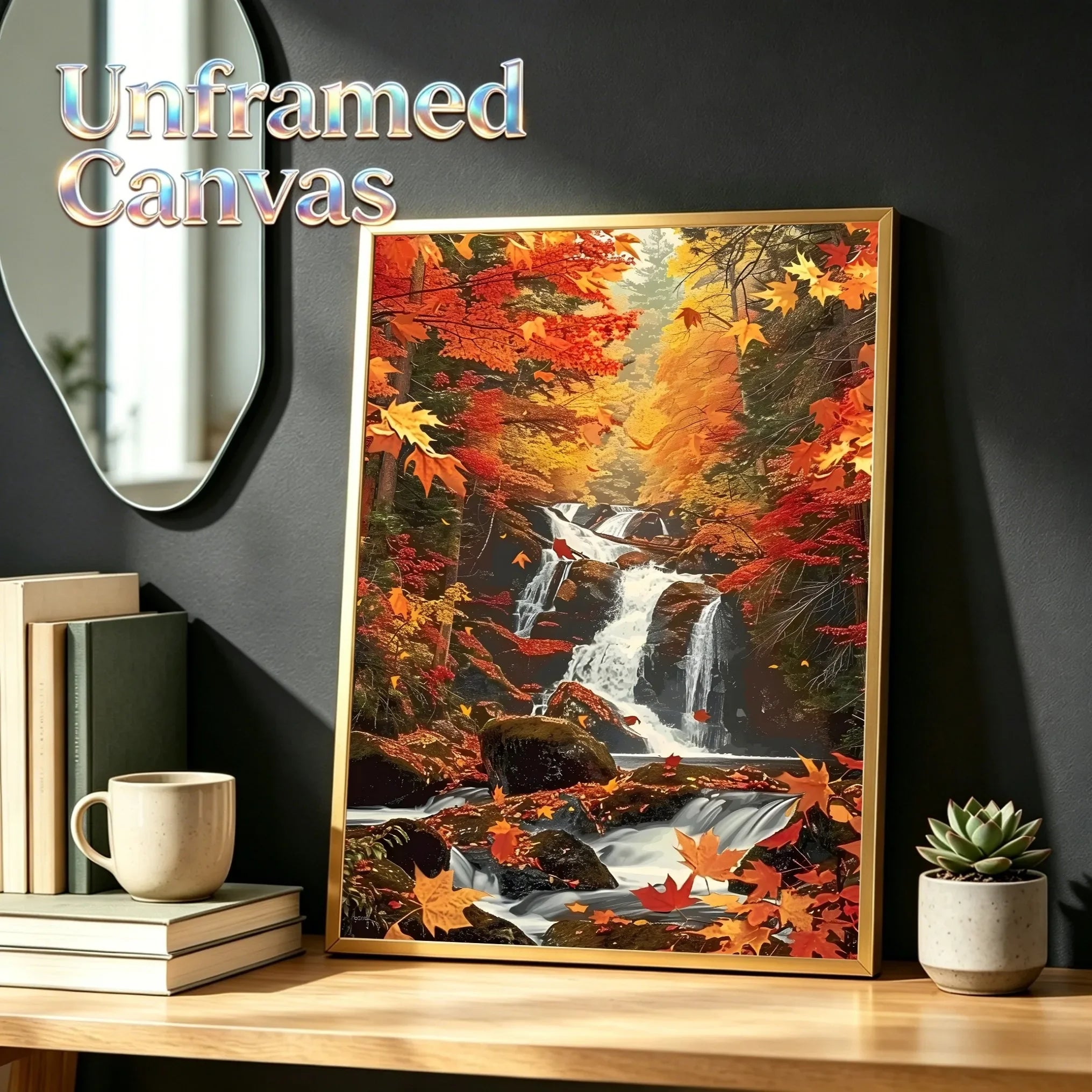 Unframed Canvas Poster Print Fall Autumn Theme Wall Art For Living Room Bedroom Home Decor Gifts
