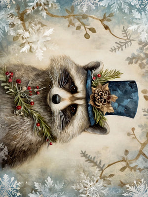 Wall Art Print Poster Unframed Canvas Christmas Animals For Home Bedroom Living Room Decor Gift Idea