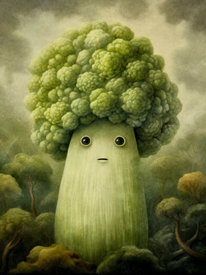 Unframed Art Print Poster Canvas Retro Cute Vegetable Wall Decor For Living Room Bedroom Home Decoration