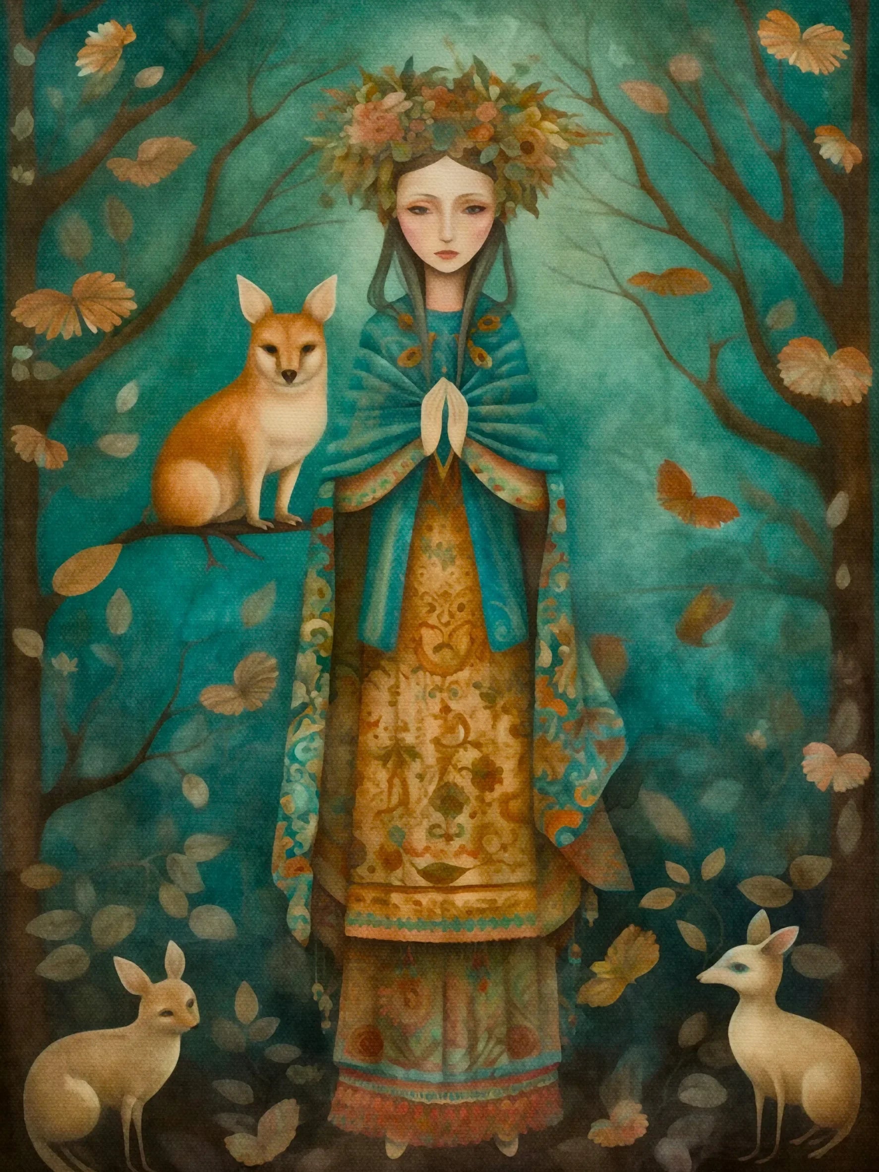 Holy Forest Unframed Canvas Wall Art Poster Home Decor for Living Room Bedroom & Thoughtful Gift Idea