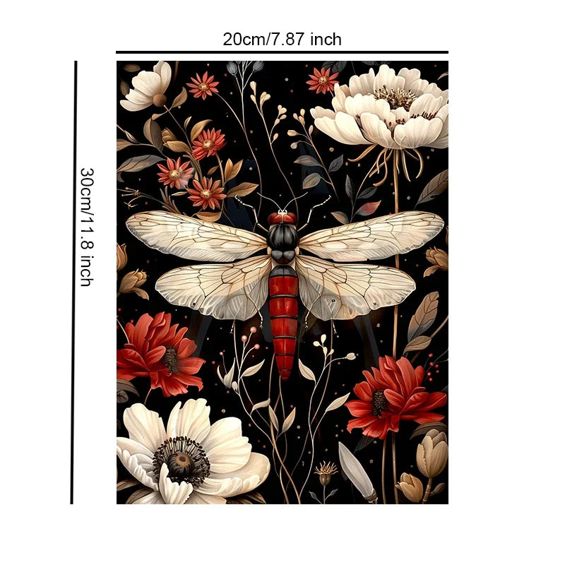 Unframed Wall Decor Art Canvas Print Botanical Bugs Poster For Living Room Bedroom Home Decoration