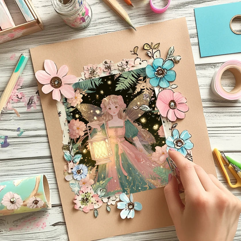 36 Sheets Scrapbooking Paper Pack (6"x6"): Vintage Designs for Origami, Junk Journal, Card Making & DIY Deco.