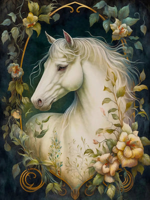White Animals Unframed Canvas Wall Art Print Poster Home Decoration for Living Room Bedroom and Ideal Gift for Friends Family