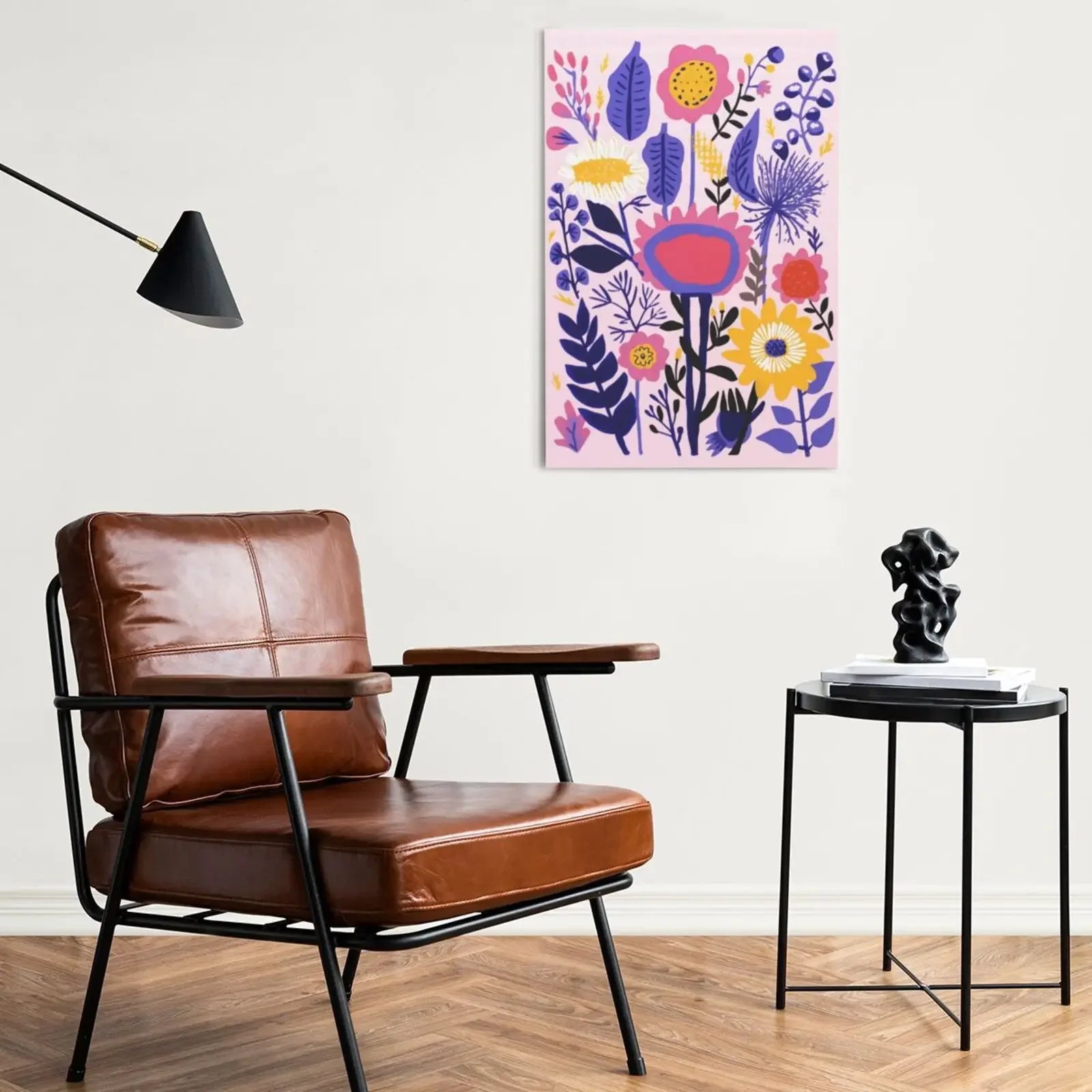 Unframed Canvas Garden Flower Print Art Poster Creative Wall Art for Home Living Room Bedroom Decor and Beautiful Gift Option