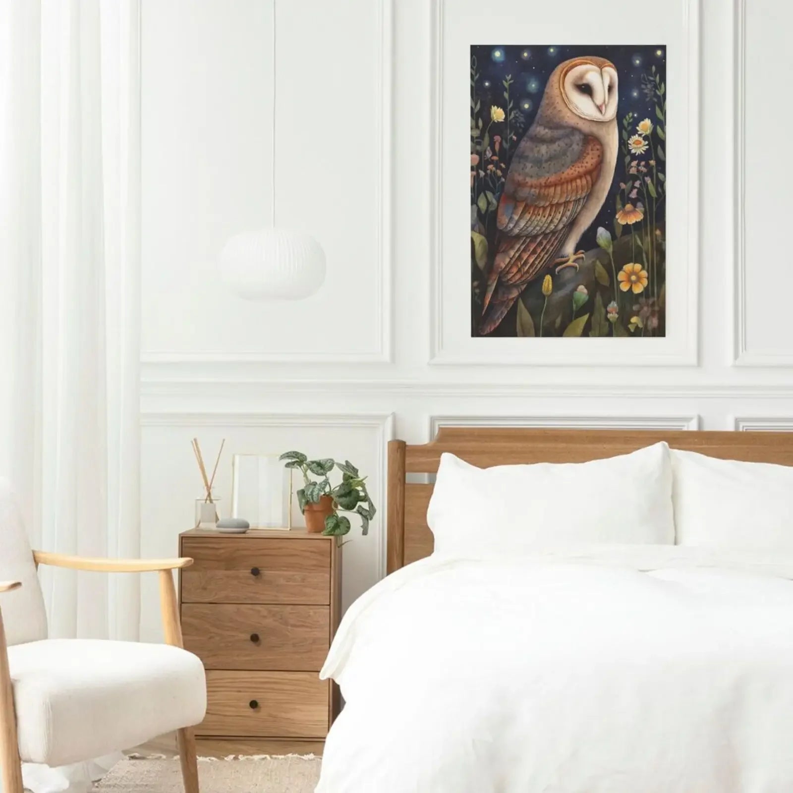 Midnight Animals Art Canvas Print Unframed Wall Poster Home Decoration for Bedroom Living Room & Great Gift Idea