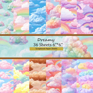 6"x6" Scrapbooking Paper (36 Sheets): Vintage Art Prints for Origami, Card Making, Journal & DIY Craft Needs