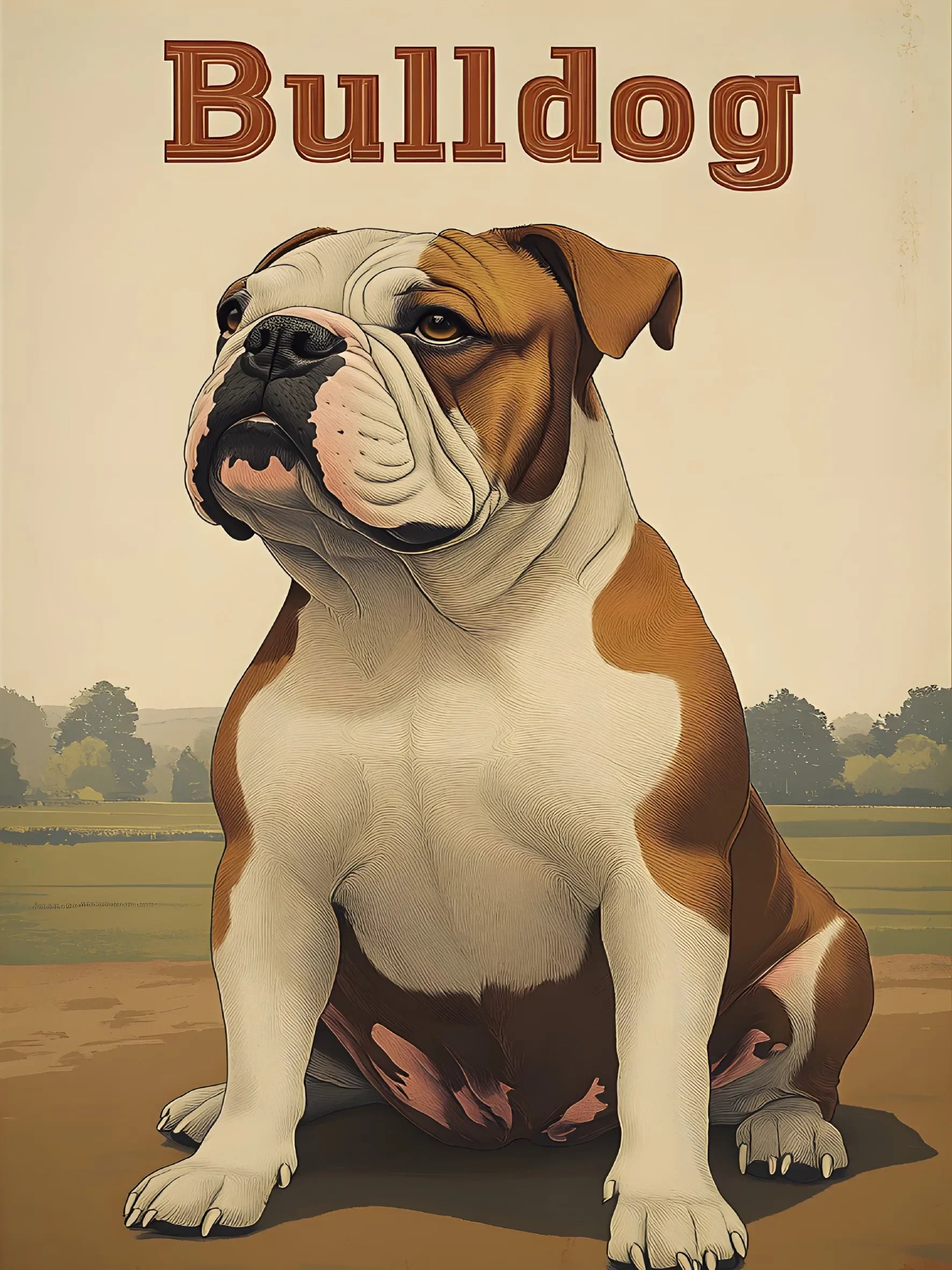 Types of Dogs Canvas Print Unframed Art Poster Fashion Wall Decor for Home Living Room Bedroom & Special Gift